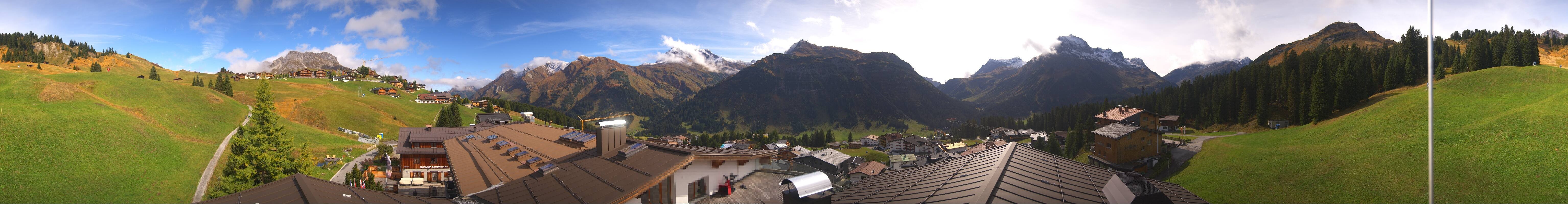 Archiv Foto Webcam Panorama Oberlech - Hotel Goldener Berg