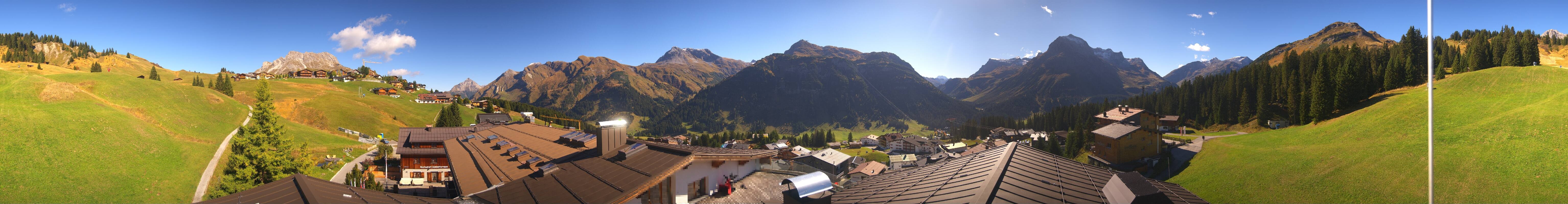 Archiv Foto Webcam Panorama Oberlech - Hotel Goldener Berg