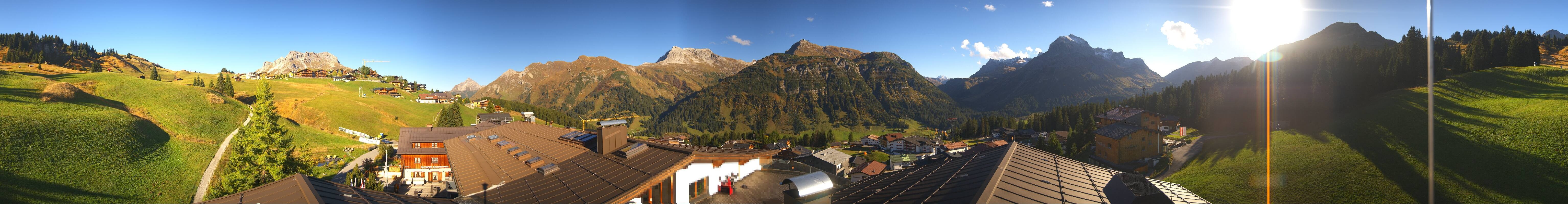Archiv Foto Webcam Panorama Oberlech - Hotel Goldener Berg