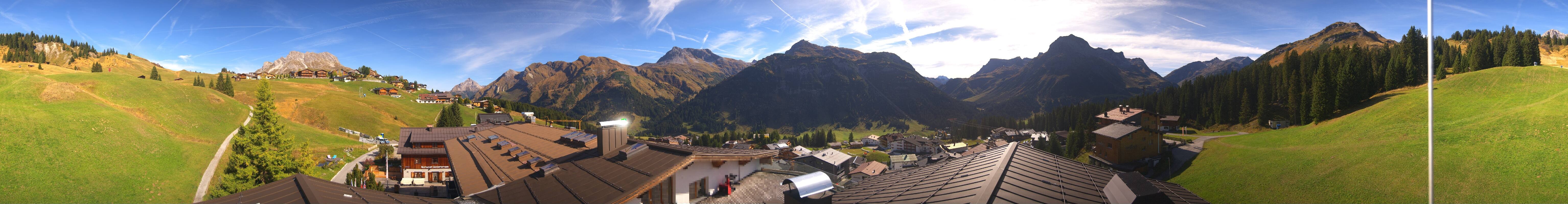 Archived image Webcam Panoramic view Oberlech from Hotel Goldener Berg