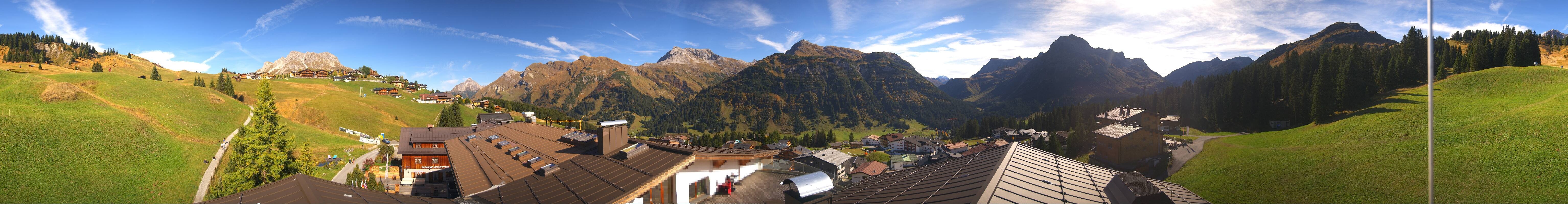 Archived image Webcam Panoramic view Oberlech from Hotel Goldener Berg