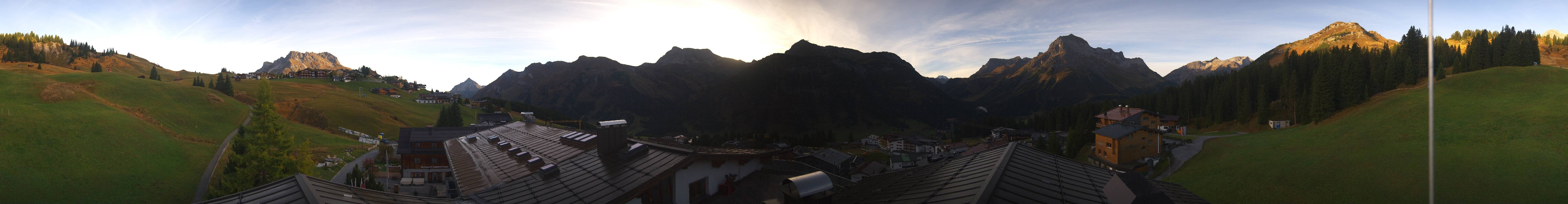 Archived image Webcam Panoramic view Oberlech from Hotel Goldener Berg