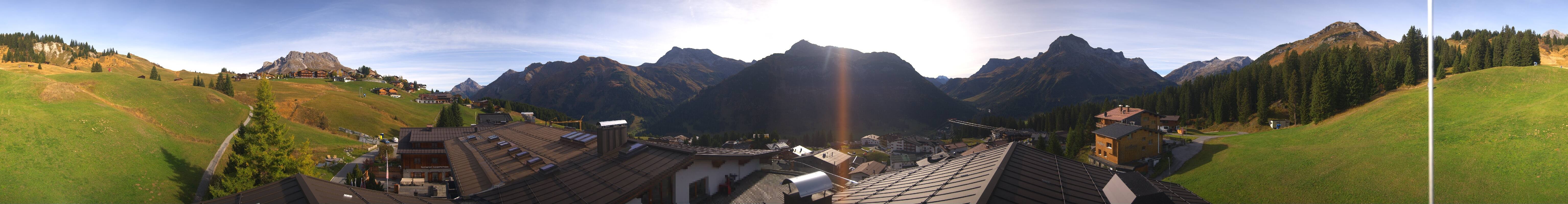 Archived image Webcam Panoramic view Oberlech from Hotel Goldener Berg