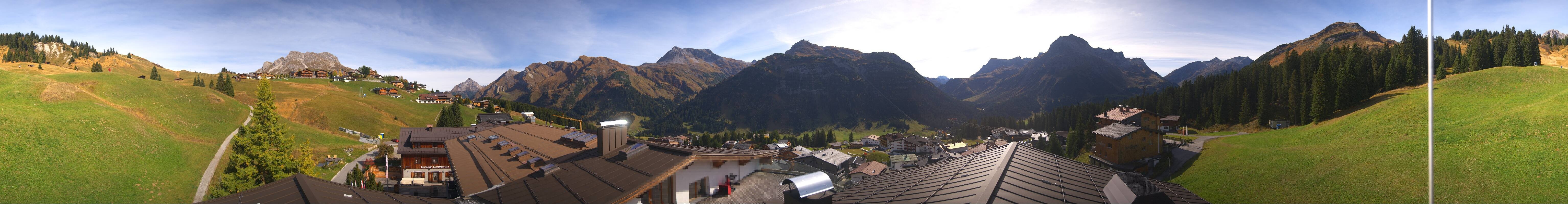 Archived image Webcam Panoramic view Oberlech from Hotel Goldener Berg