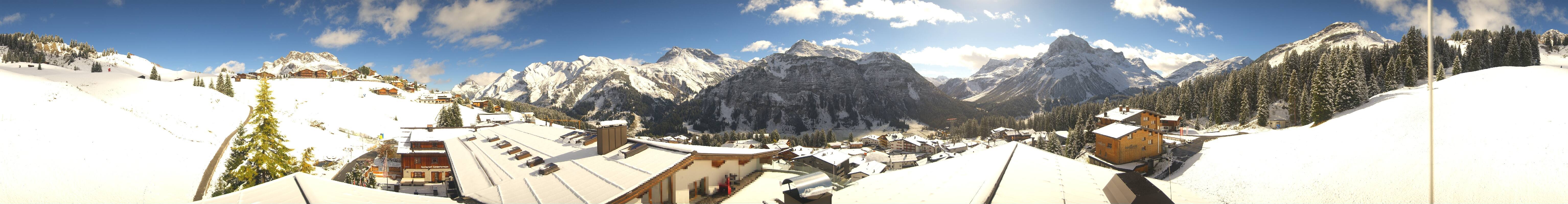 Archiv Foto Webcam Panorama Oberlech - Hotel Goldener Berg