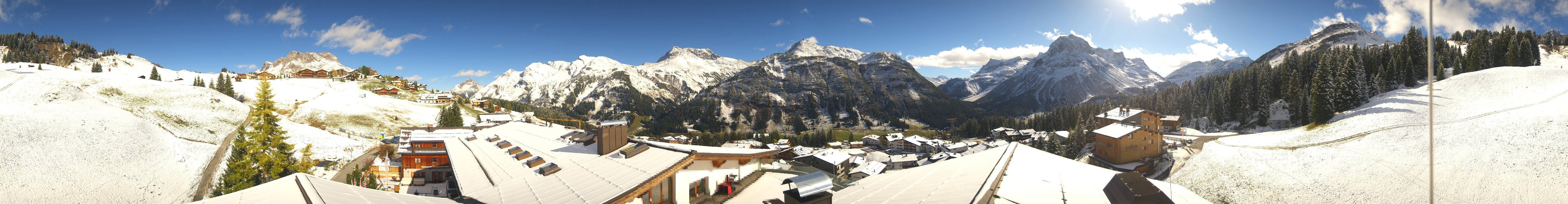 Archiv Foto Webcam Panorama Oberlech - Hotel Goldener Berg
