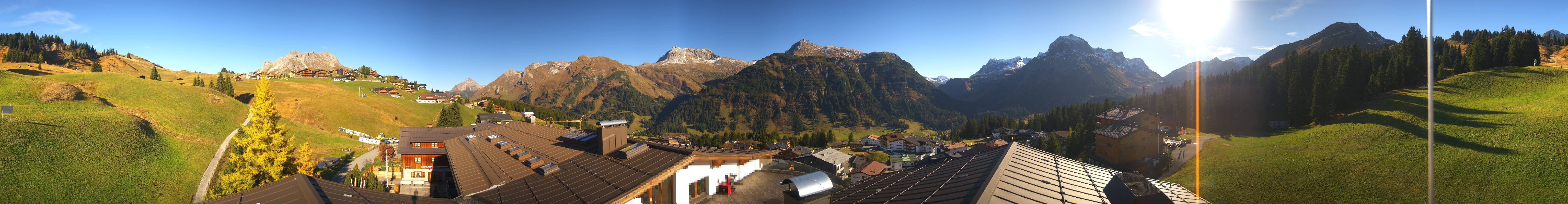 Archiv Foto Webcam Panorama Oberlech - Hotel Goldener Berg