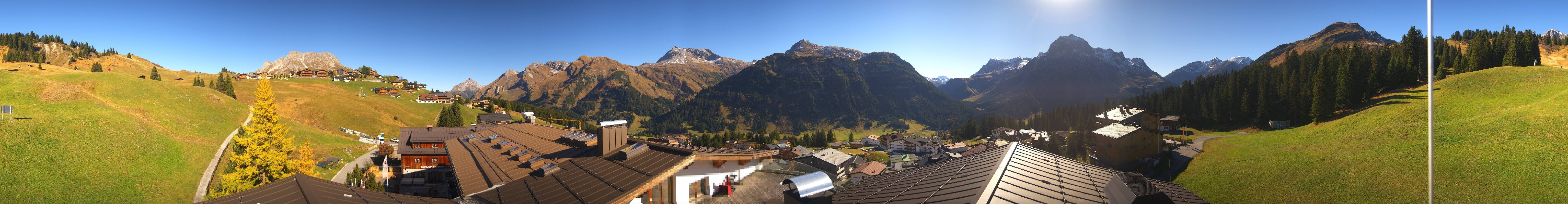 Archived image Webcam Panoramic view Oberlech from Hotel Goldener Berg