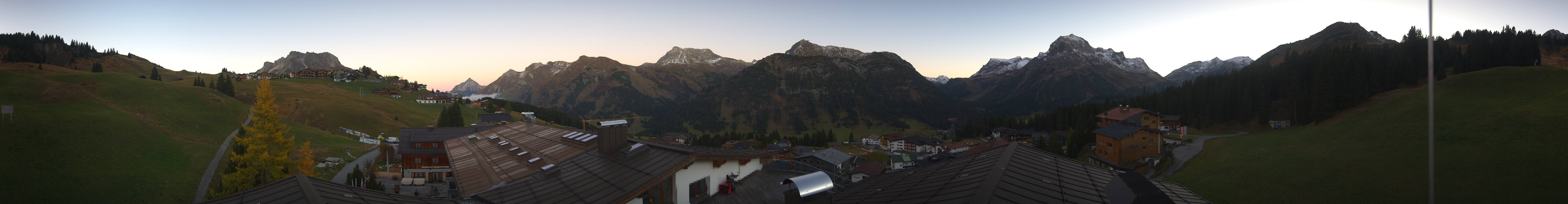 Archived image Webcam Panoramic view Oberlech from Hotel Goldener Berg