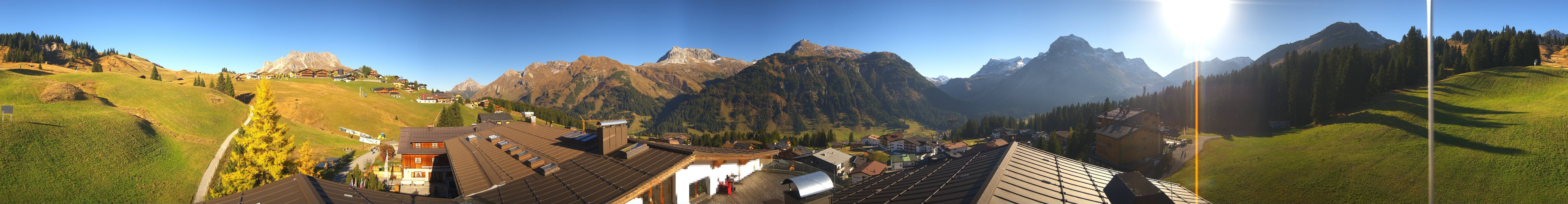 Archiv Foto Webcam Panorama Oberlech - Hotel Goldener Berg