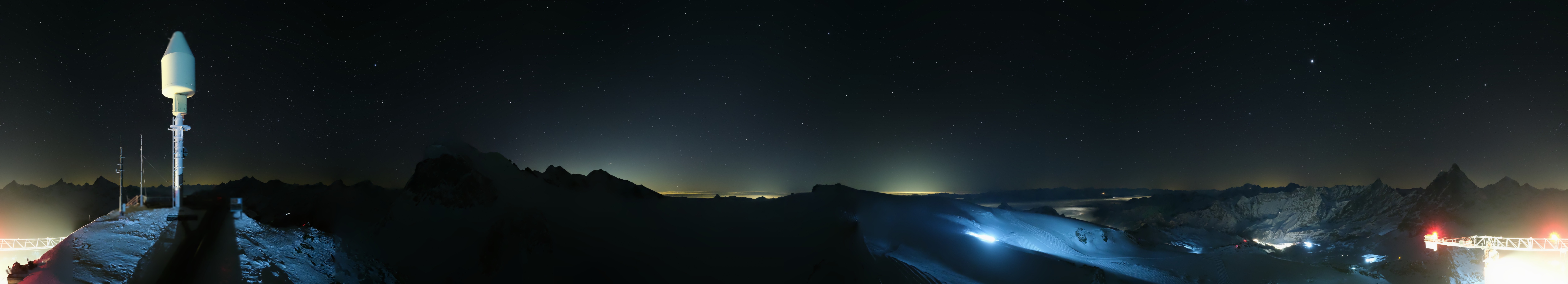 Archiv Foto Webcam Kleinmatterhorn Zermatt