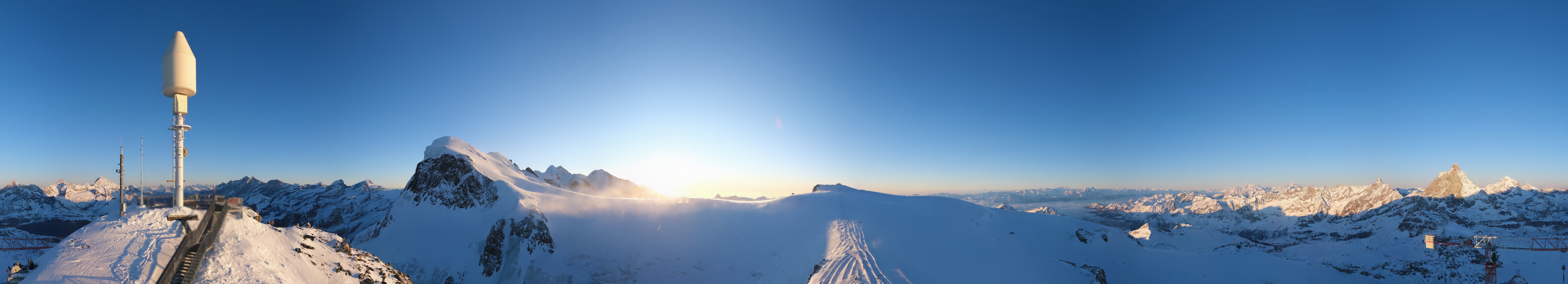 Archiv Foto Webcam Kleinmatterhorn Zermatt