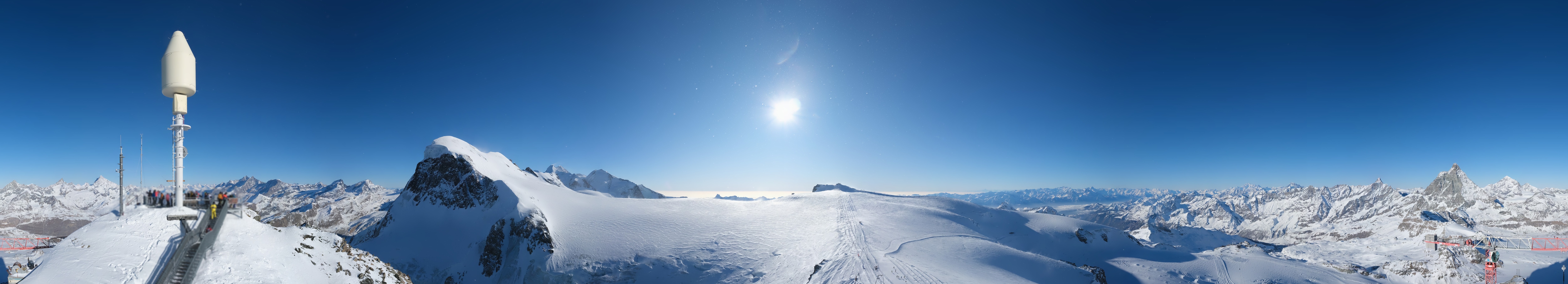 Archiv Foto Webcam Kleinmatterhorn Zermatt