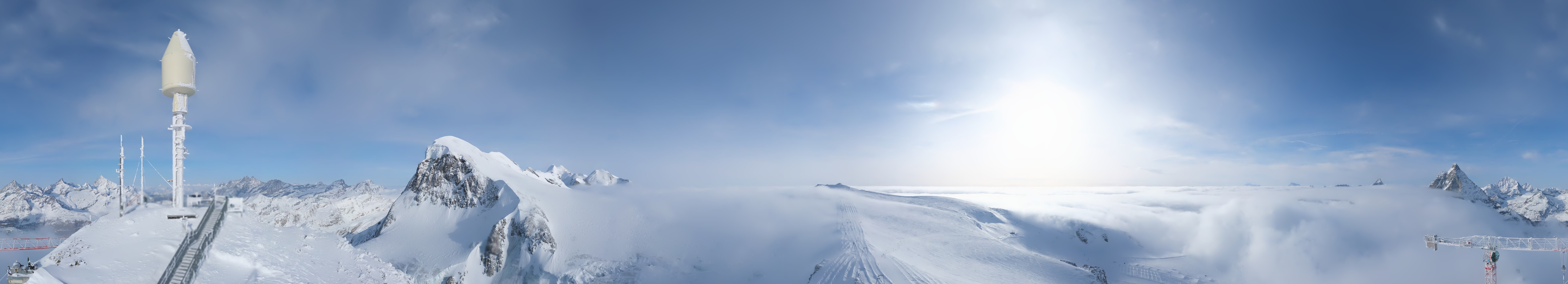 Archiv Foto Webcam Kleinmatterhorn Zermatt