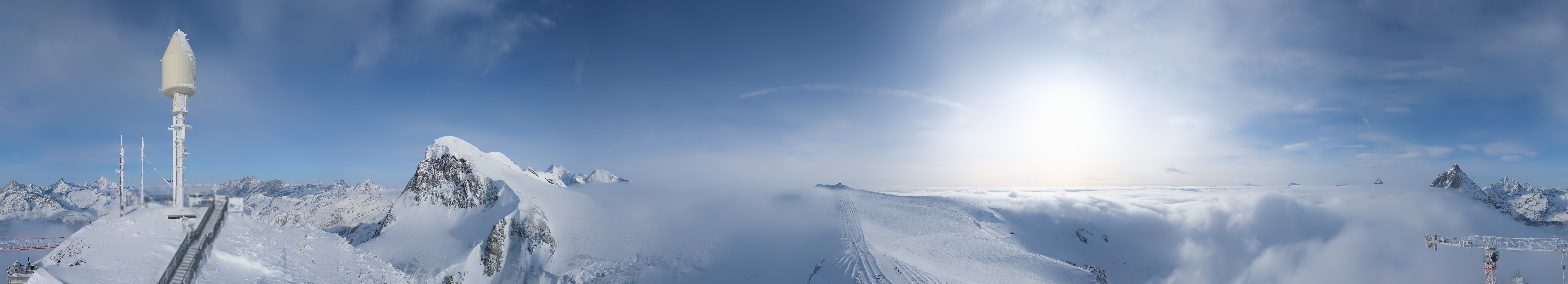 Archiv Foto Webcam Kleinmatterhorn Zermatt