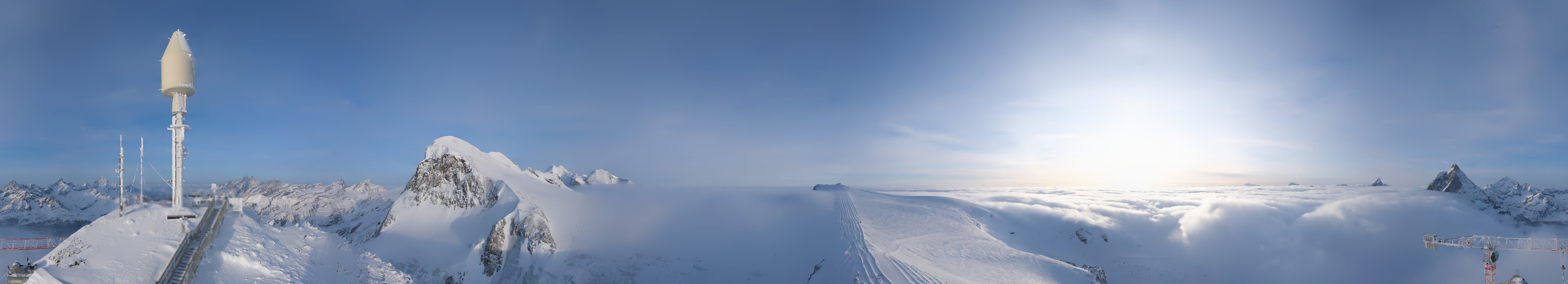 Archiv Foto Webcam Kleinmatterhorn Zermatt