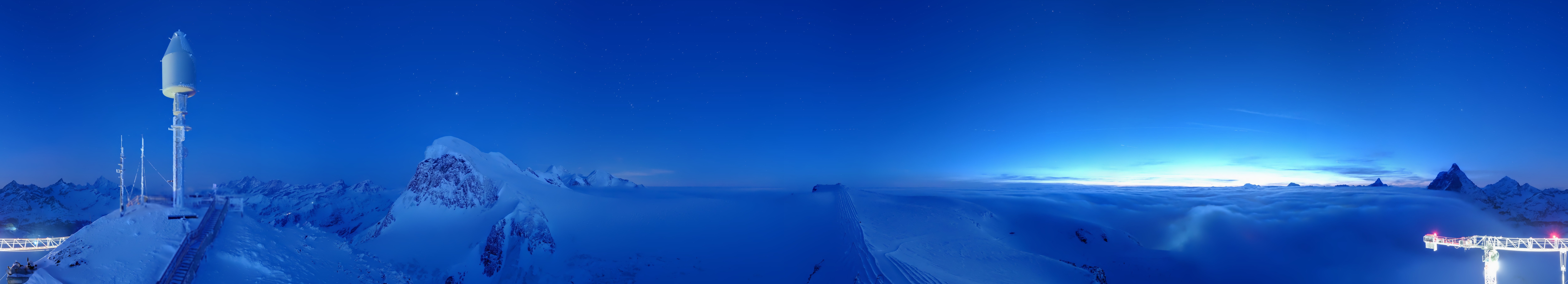 Archiv Foto Webcam Kleinmatterhorn Zermatt