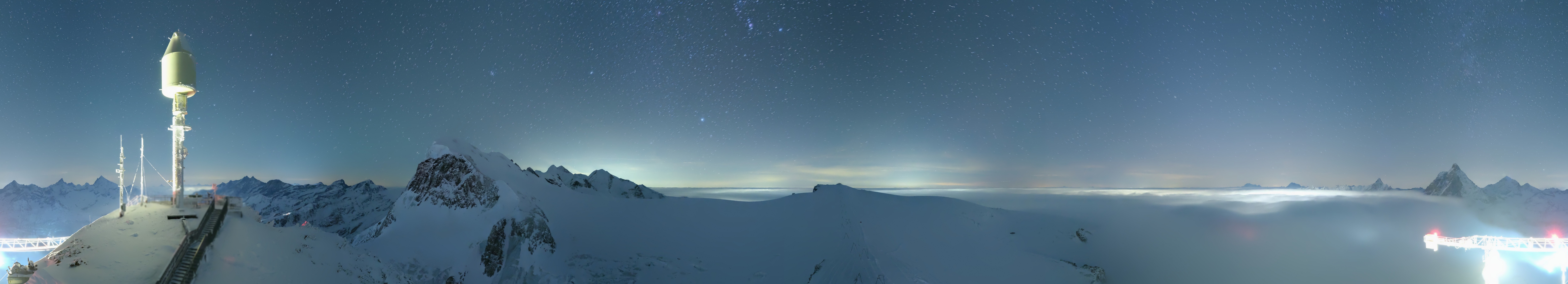 Archiv Foto Webcam Kleinmatterhorn Zermatt