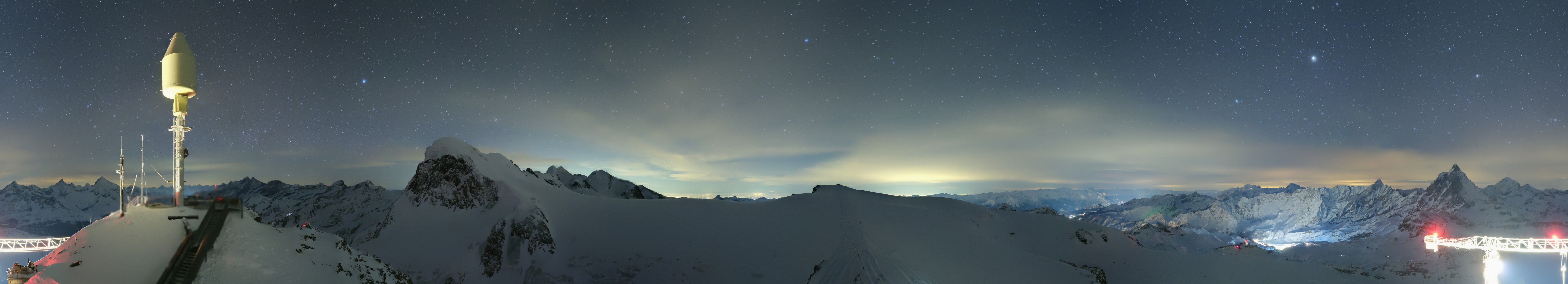 Archiv Foto Webcam Kleinmatterhorn Zermatt