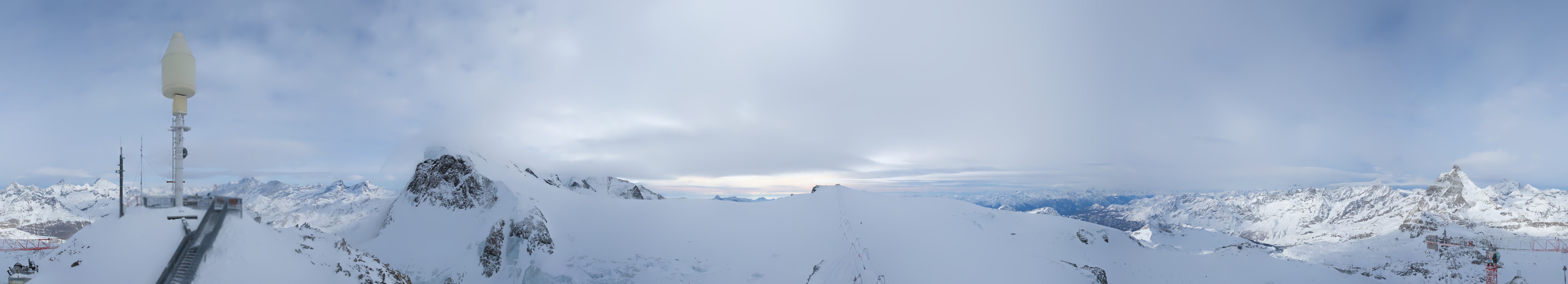 Archiv Foto Webcam Kleinmatterhorn Zermatt