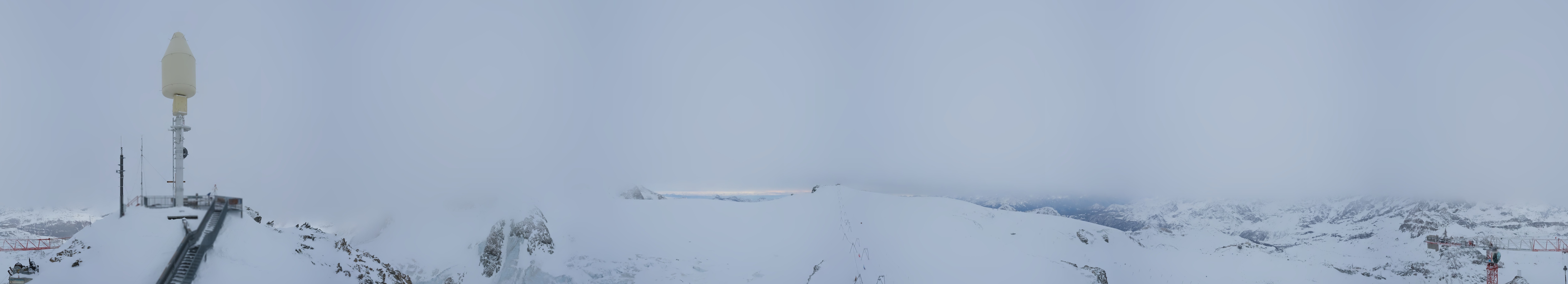 Archiv Foto Webcam Kleinmatterhorn Zermatt