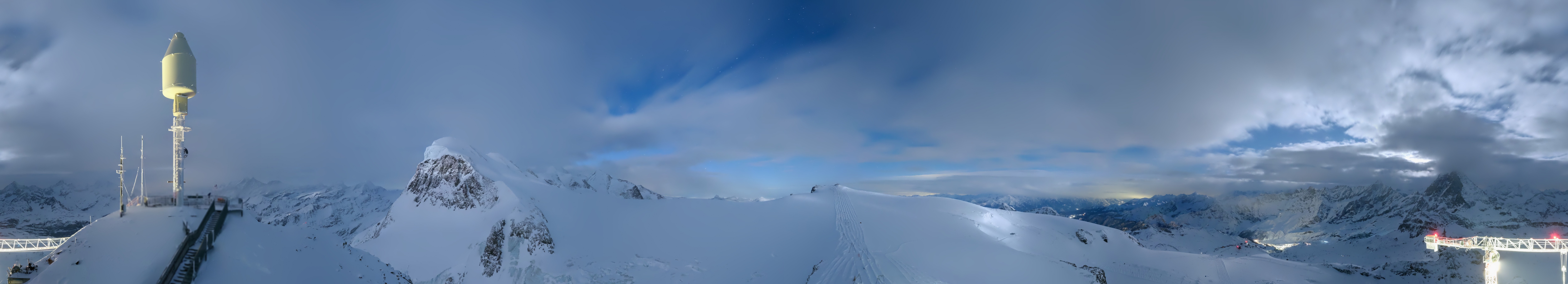 Archiv Foto Webcam Kleinmatterhorn Zermatt