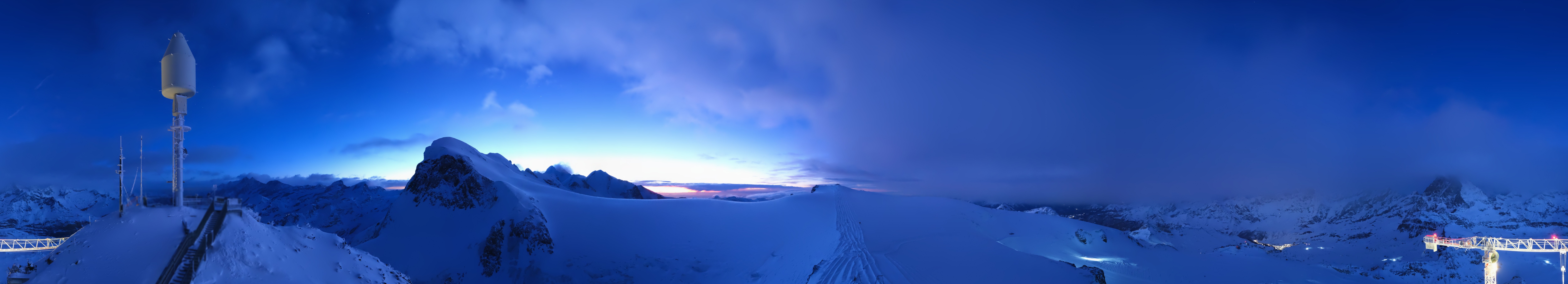 Archiv Foto Webcam Kleinmatterhorn Zermatt