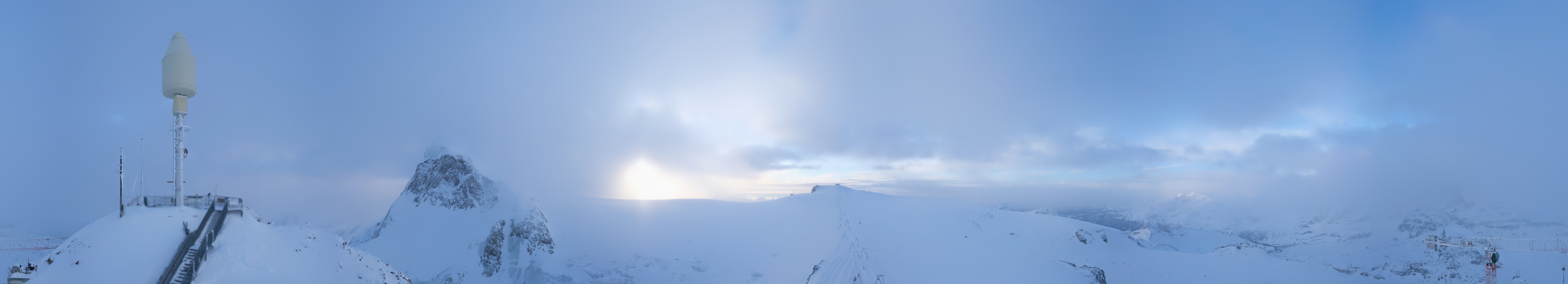 Archiv Foto Webcam Kleinmatterhorn Zermatt
