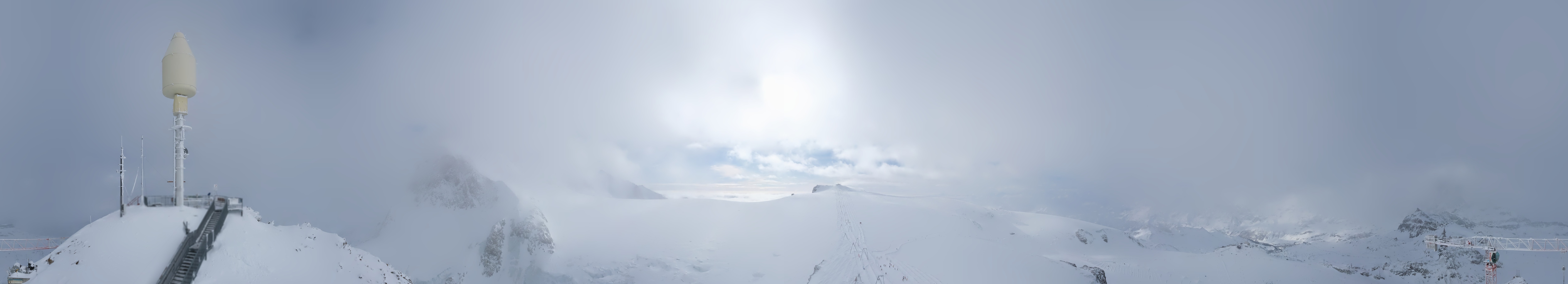 Archiv Foto Webcam Kleinmatterhorn Zermatt