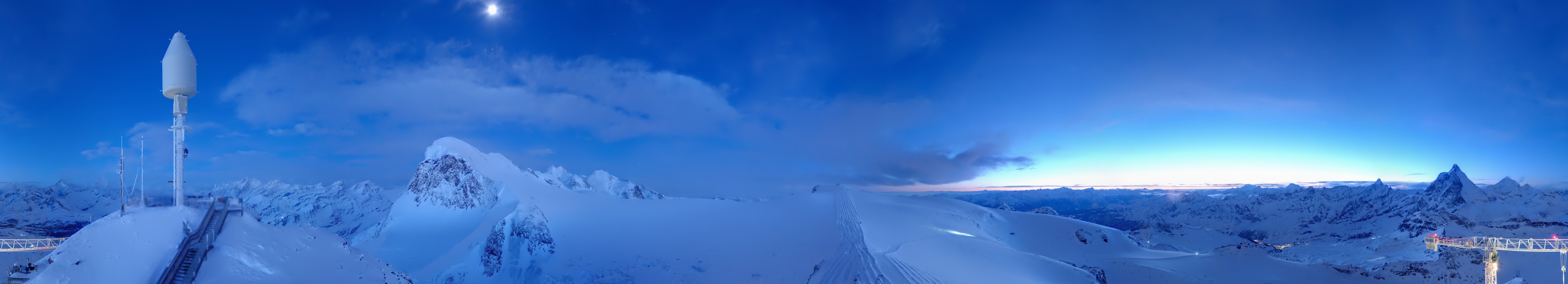 Archiv Foto Webcam Kleinmatterhorn Zermatt