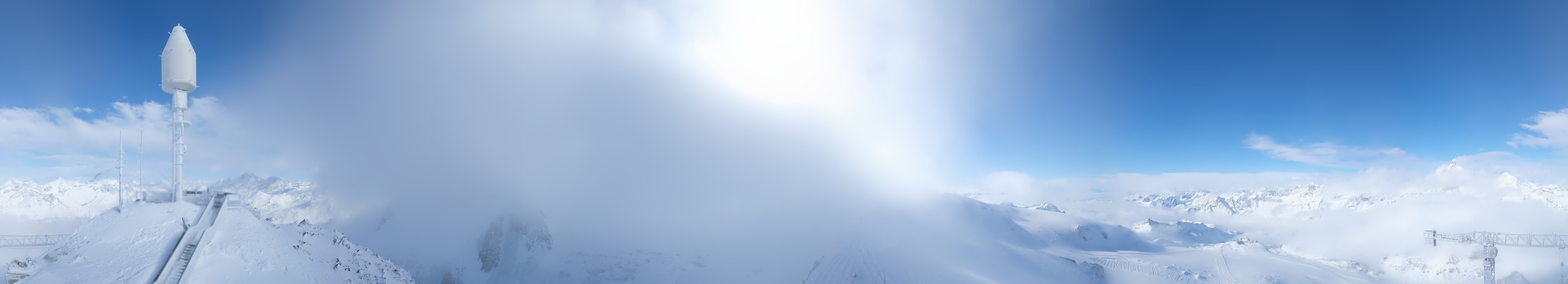 Archiv Foto Webcam Kleinmatterhorn Zermatt