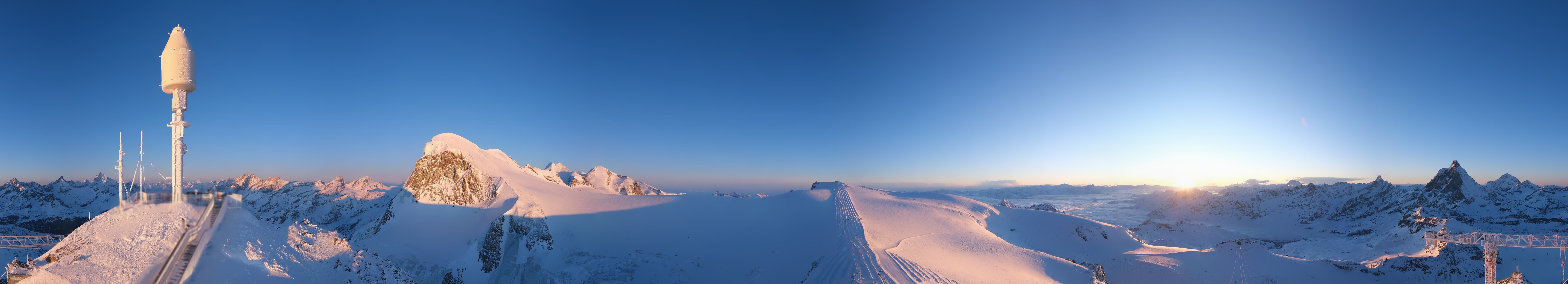 Archiv Foto Webcam Kleinmatterhorn Zermatt