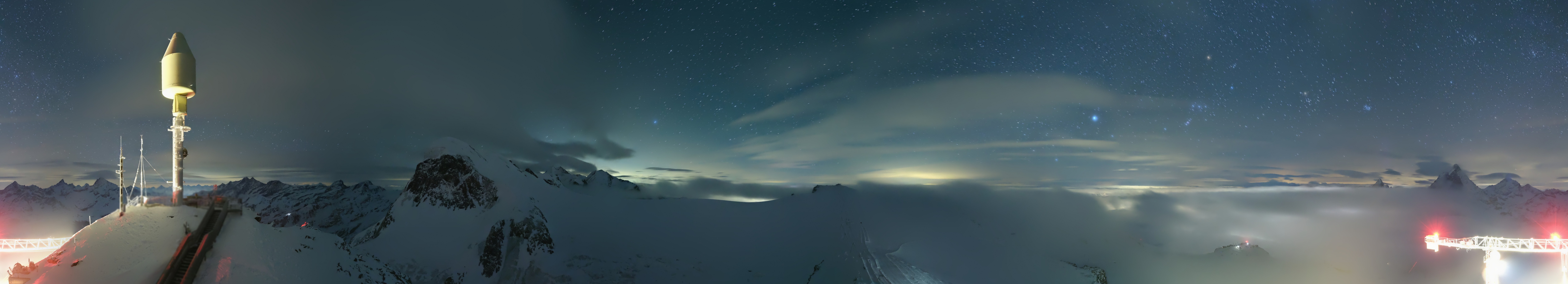 Archiv Foto Webcam Kleinmatterhorn Zermatt