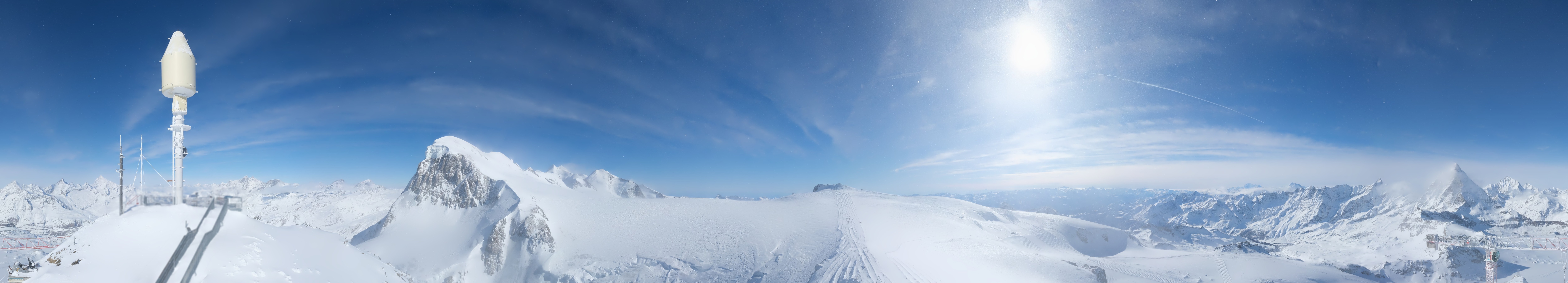 Archiv Foto Webcam Kleinmatterhorn Zermatt