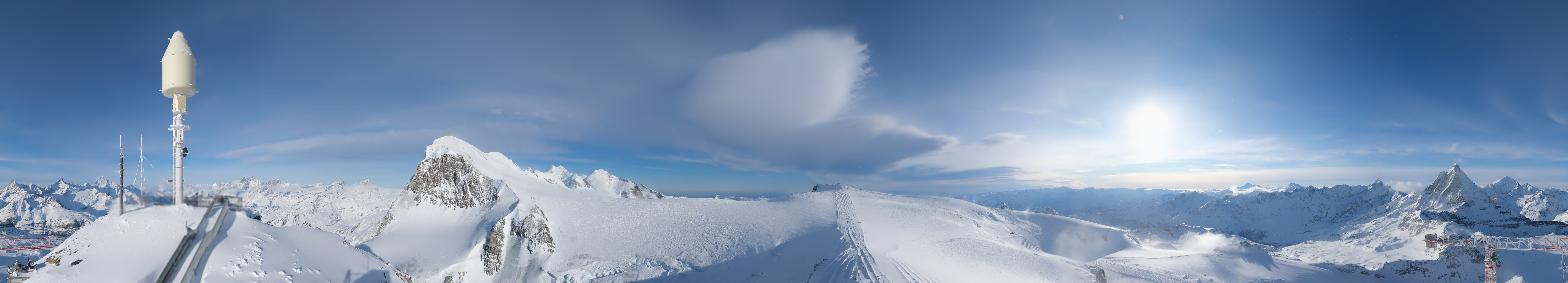 Archiv Foto Webcam Kleinmatterhorn Zermatt