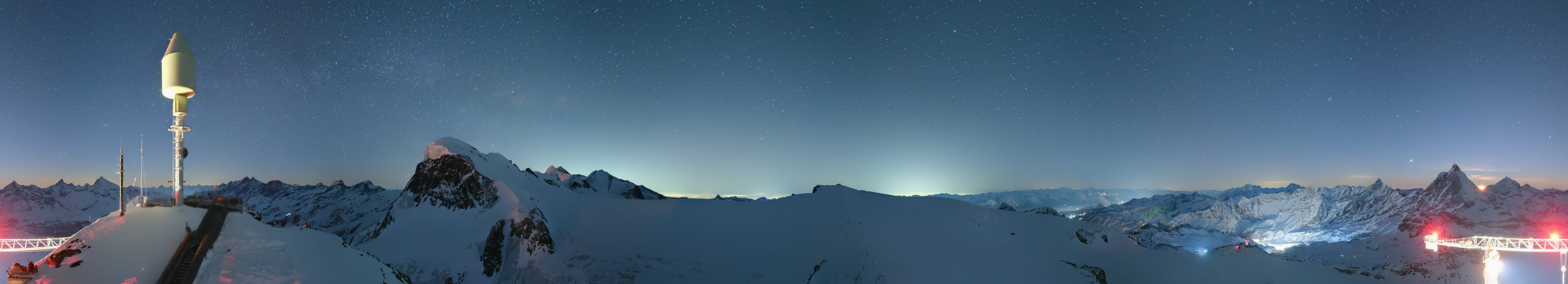 Archived image Webcam Kleinmatterhorn Zermatt