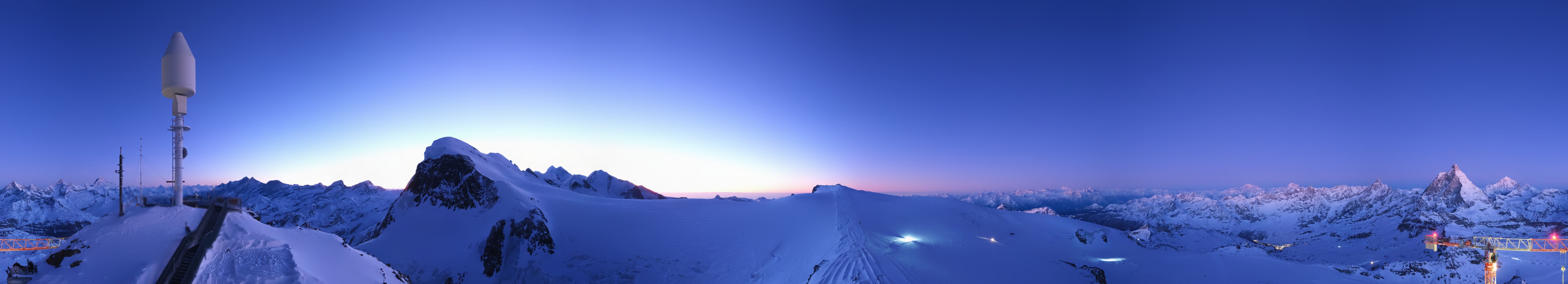 Archived image Webcam Kleinmatterhorn Zermatt