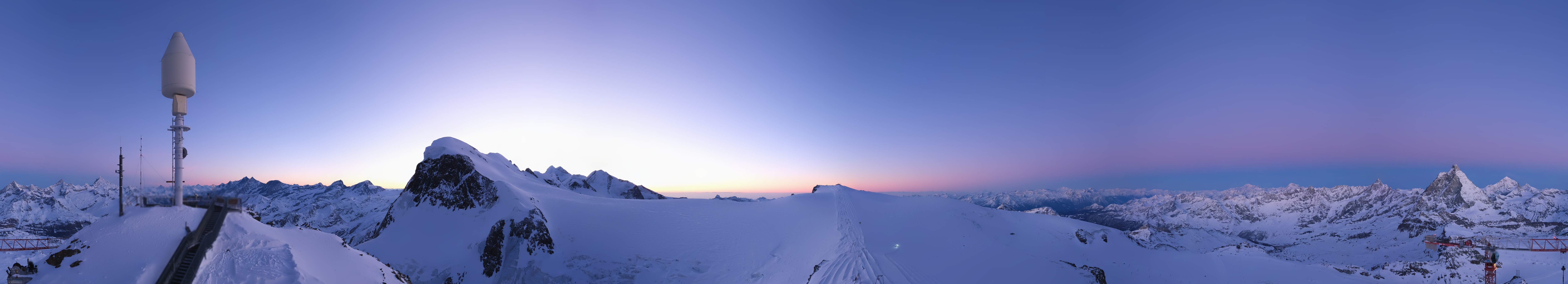 Archived image Webcam Kleinmatterhorn Zermatt