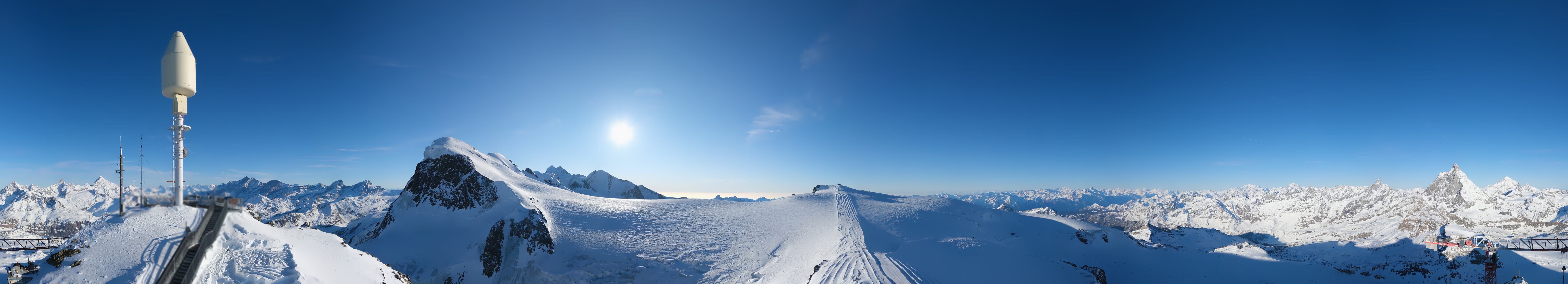 Archived image Webcam Kleinmatterhorn Zermatt