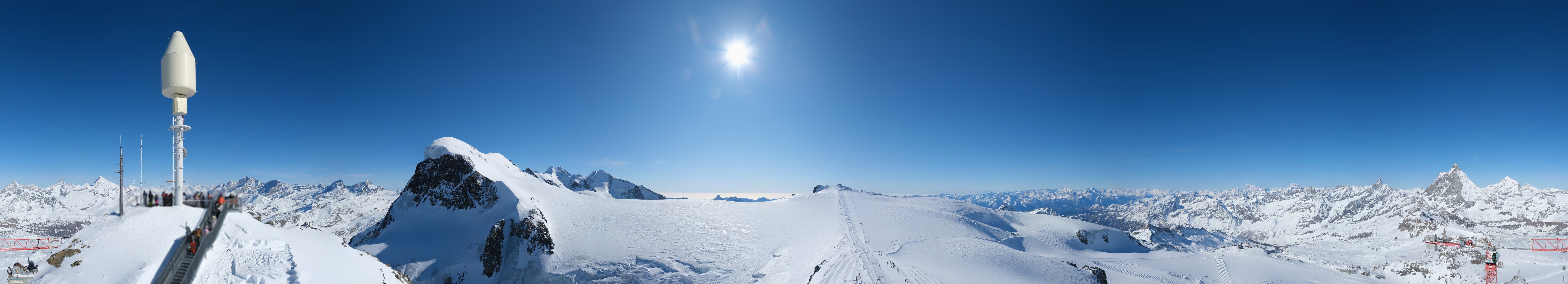Archived image Webcam Kleinmatterhorn Zermatt
