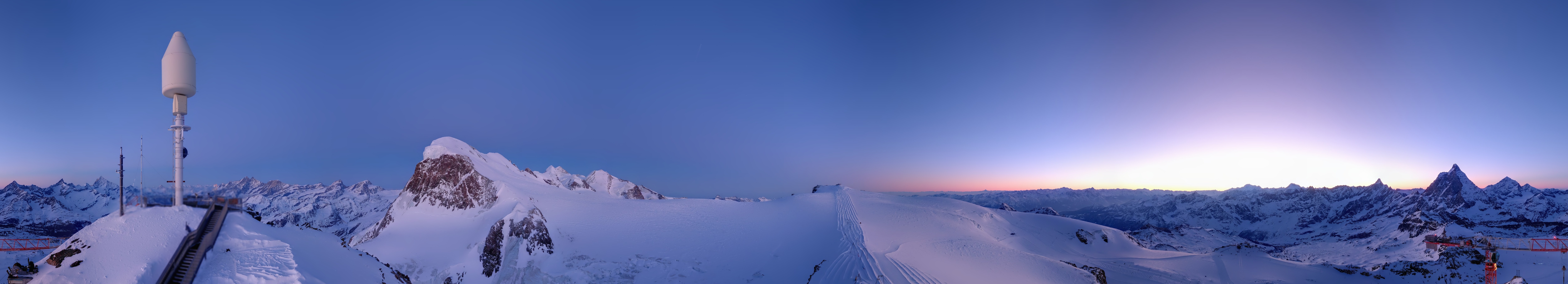 Archived image Webcam Kleinmatterhorn Zermatt