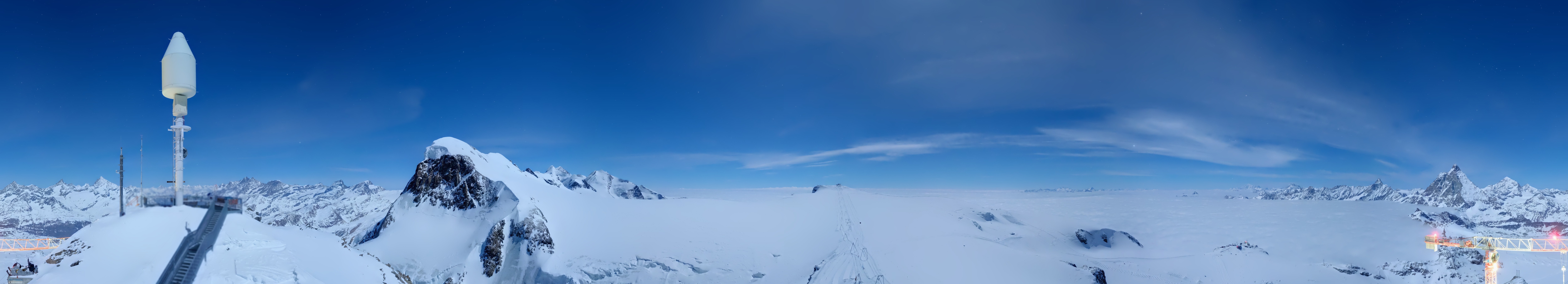 Archiv Foto Webcam Kleinmatterhorn Zermatt