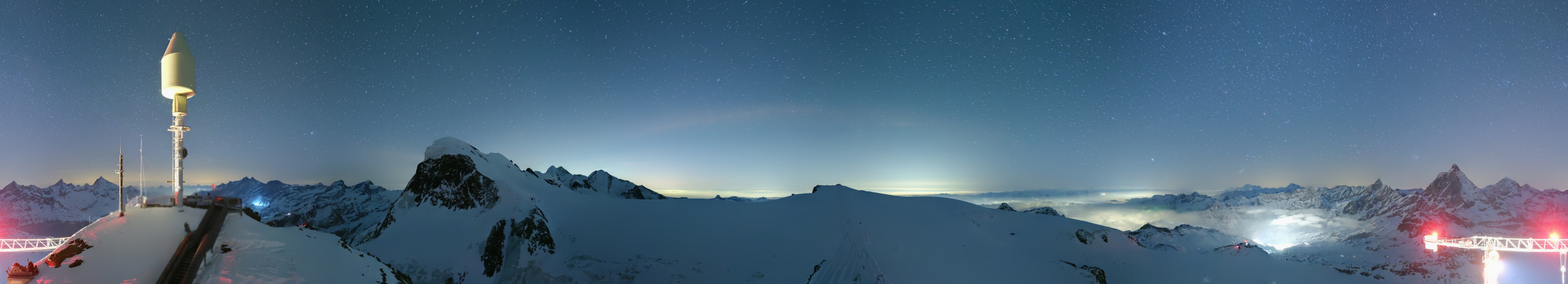 Archiv Foto Webcam Kleinmatterhorn Zermatt