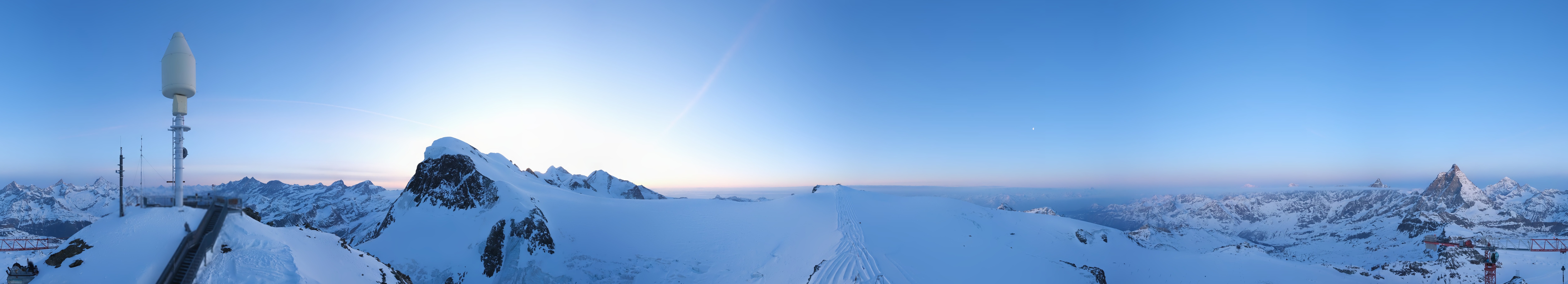 Archiv Foto Webcam Kleinmatterhorn Zermatt