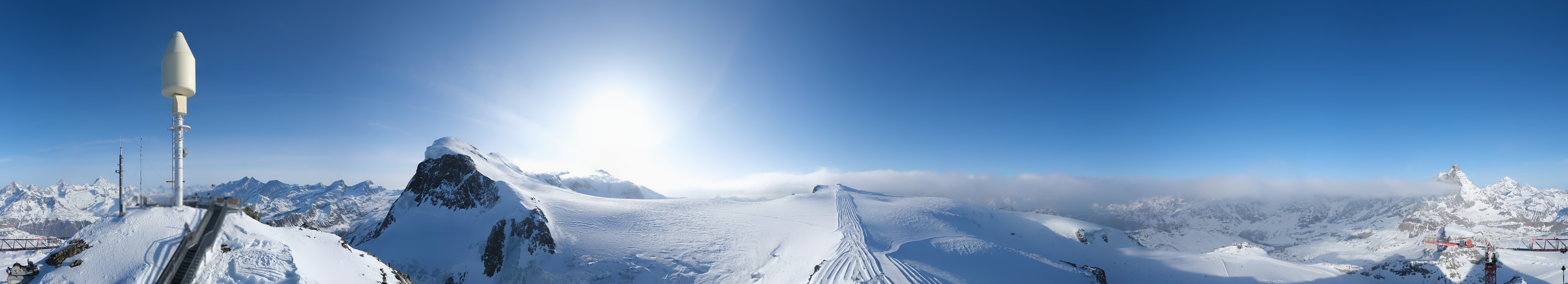 Archiv Foto Webcam Kleinmatterhorn Zermatt