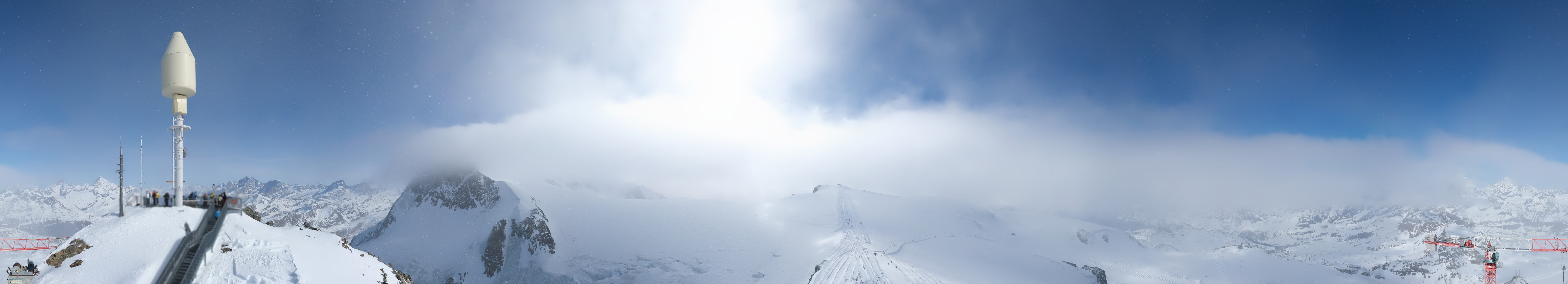 Archiv Foto Webcam Kleinmatterhorn Zermatt