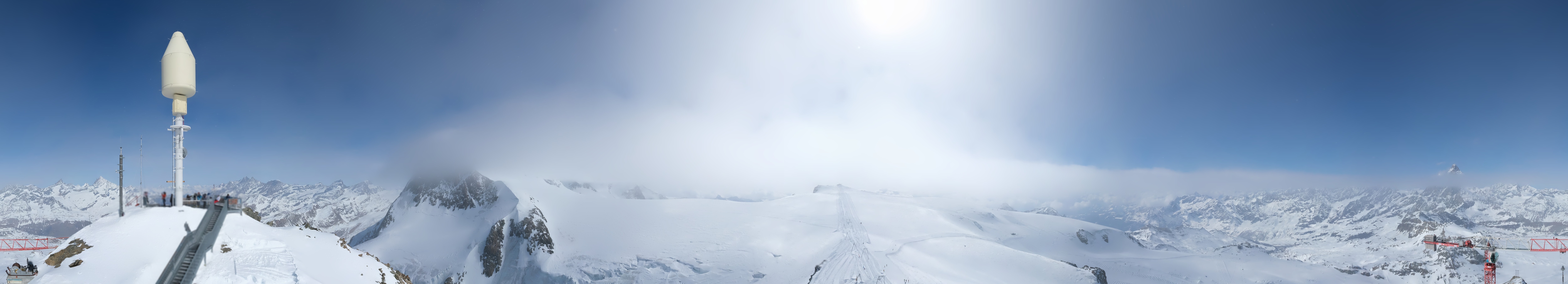 Archiv Foto Webcam Kleinmatterhorn Zermatt