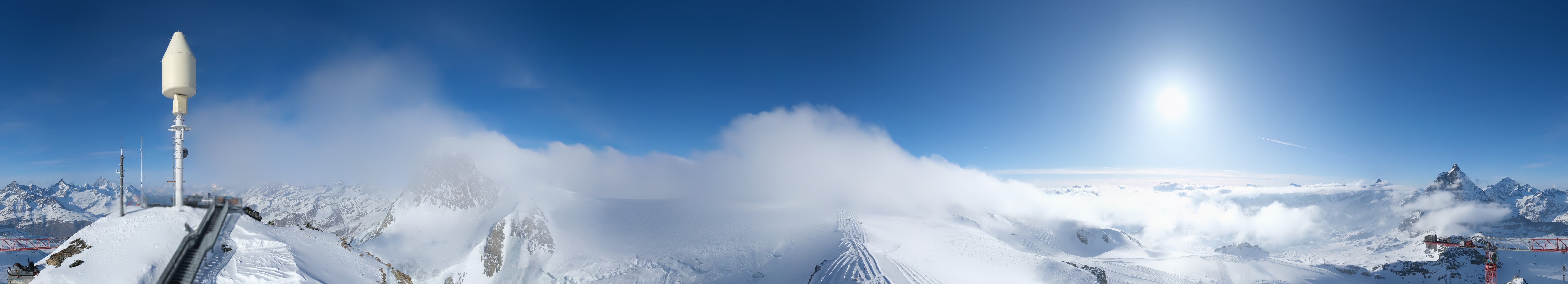 Archiv Foto Webcam Kleinmatterhorn Zermatt