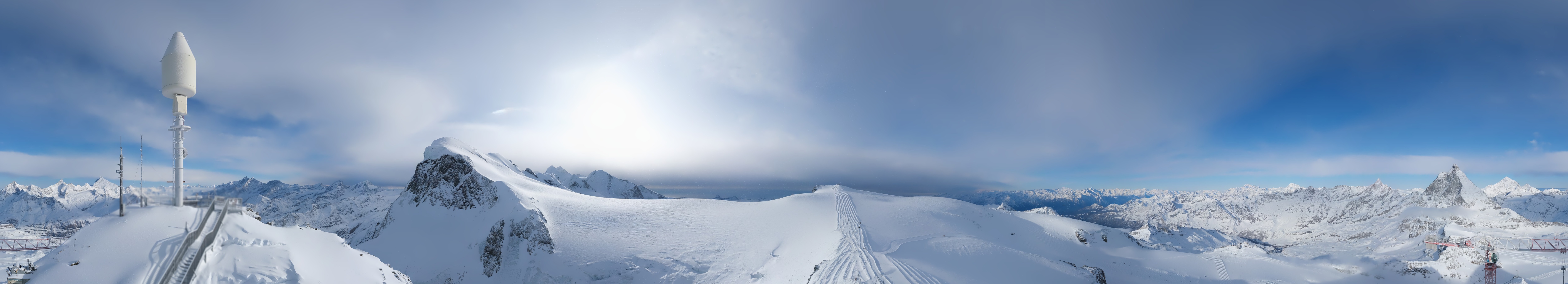 Archiv Foto Webcam Kleinmatterhorn Zermatt