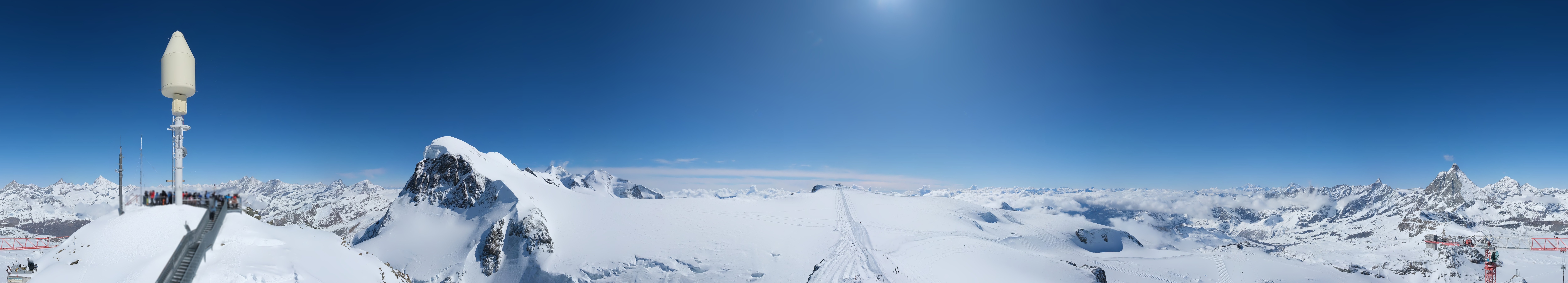 Archiv Foto Webcam Kleinmatterhorn Zermatt